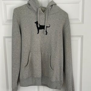 Black Dog Gray Hoodie